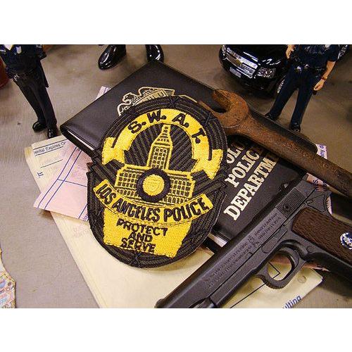 アメリカンポリス　ワッペン　（ロサンゼルス市警）　アメリカ雑貨　アメリカン雑貨　アイロン　エンブレム...