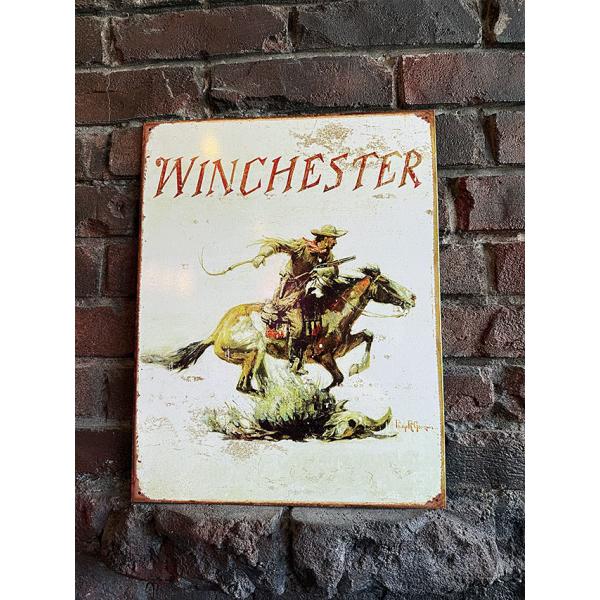 ウィンチェスター　エキスプレスライダー　クラシックバージョン　ブリキ看板　■ アメリカ雑貨 アメリカ...