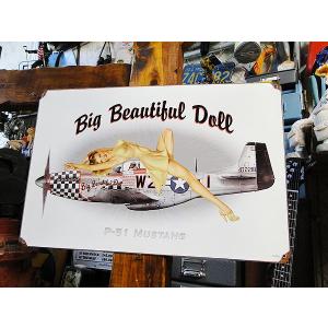 アメリカン レトロ ☆稀少な絶盤品☆ ピンナップガール＆戦闘機 U.S.