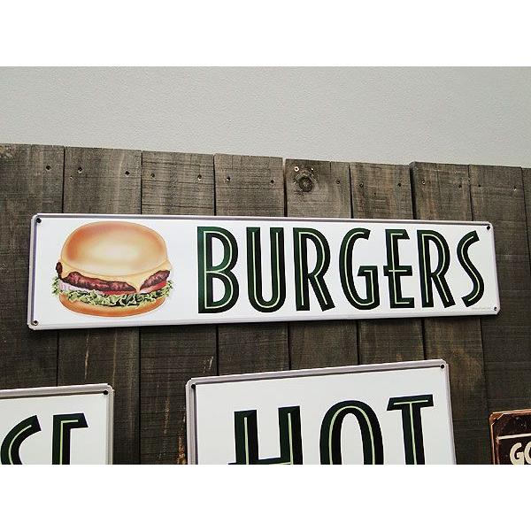 ★稀少な絶盤品★ ハンバーガーショップシリーズ　U.S.ヘヴィースチールサイン　（ハンバーガー/ロン...