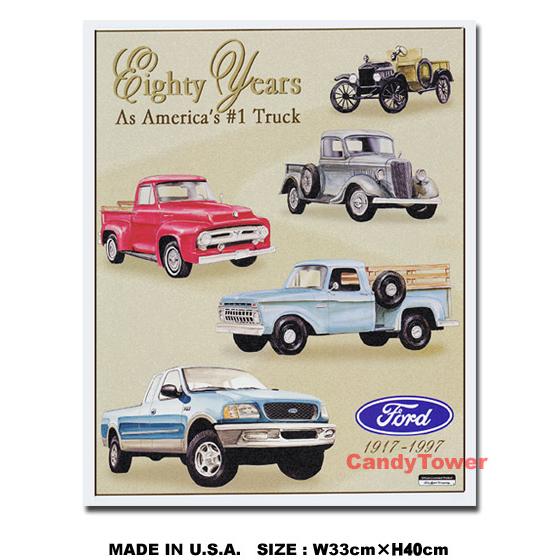 アメリカンブリキ看板 ピックアップ -Ford 80yrs. of Pickups- アメリカ雑貨 ...