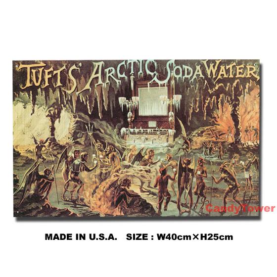 アメリカンブリキ看板 TUFT'S ARTIC SODA WATER アメリカン雑貨 アメリカ雑貨 ...