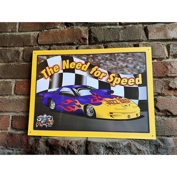 THE NEED FOR SPEED　ブリキ看板　■ アメリカ雑貨 アメリカン雑貨