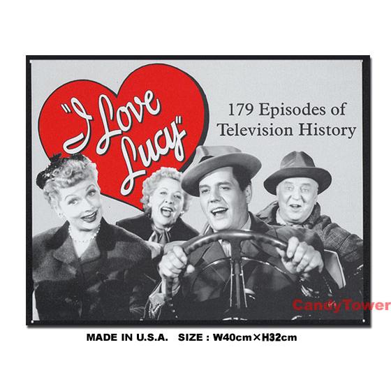 アメリカンブリキ看板 アイ・ラブ・ルーシー -テレビヒストリー- アメリカン雑貨 アメリカ雑貨 サイ...