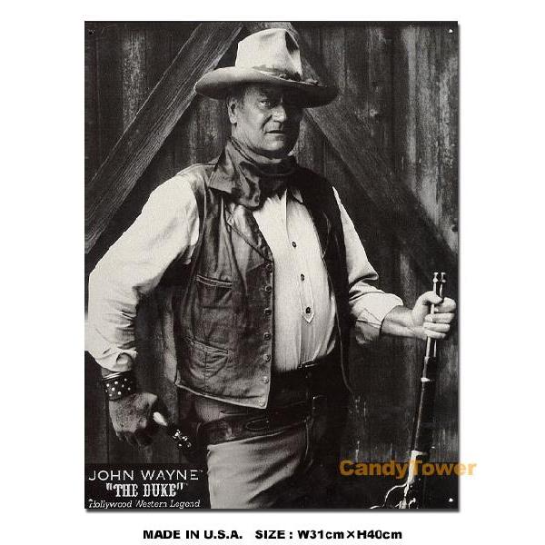 アメリカンブリキ看板 ジョン・ウェイン ザ・デューク アメリカ雑貨 アメリカン雑貨 サインプレート ...