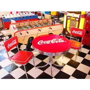 T-グロス 丸型ダイニングテーブル 50'S アメリカン レトロ WH/RD