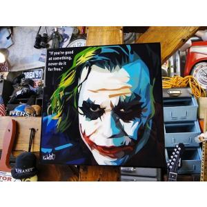 映画「バットマン　ダークナイト」ジョーカー　ヒース・レジャーのポップアートフレーム