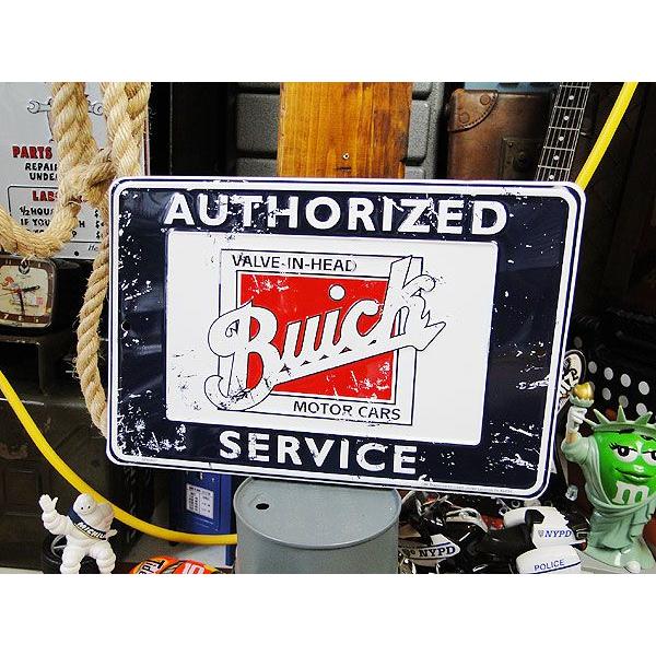 ビュイックディーラー　ミニブリキ看板 アメリカ雑貨 アメリカン雑貨 サインプレート ティンサインボー...