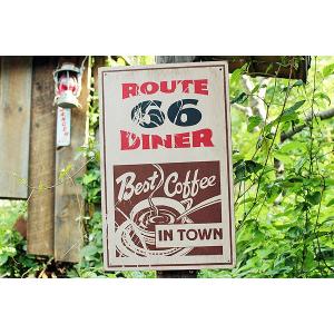 アメリカン レトロ 昔のルート66 ウッドサイン （ルート66ガレージ