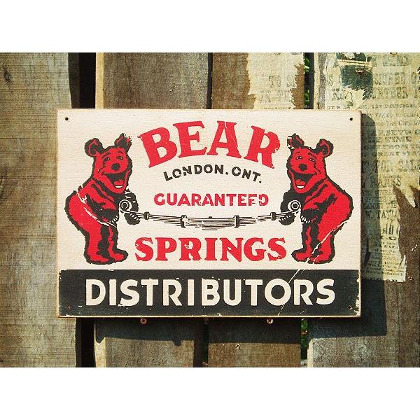 昔のアドバタイジング　ウッドサイン　シリーズ第二弾　（ベアースプリングス）　アメリカ雑貨　アメリカン...