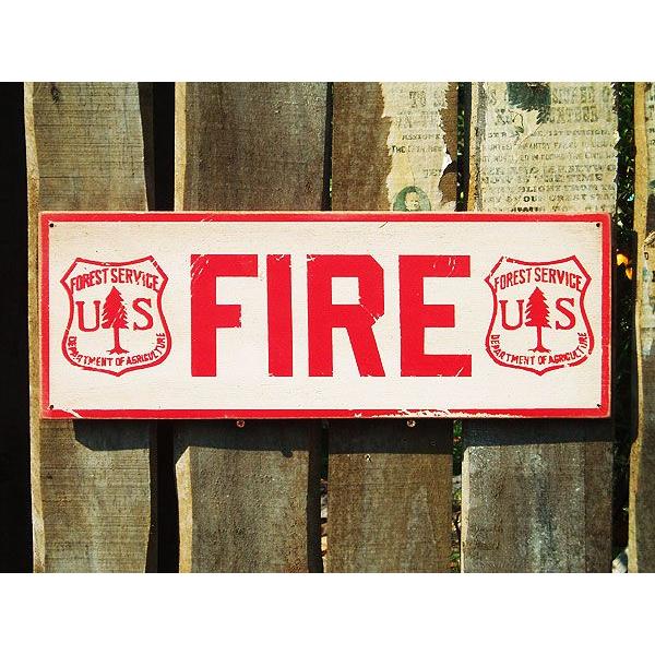 昔のアドバタイジング　ウッドサイン　シリーズ第二弾　（USファイヤー）　アメリカ雑貨　アメリカン雑貨...