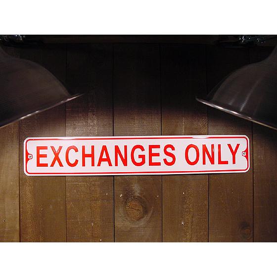 ミニストリート看板 EXCHAGES ONLY -両替専用窓口- アメリカ雑貨 アメリカン雑貨
