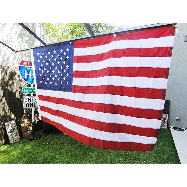 ちょっとリッチバージョンの星条旗　240cm超ビッグサイズフラッグ アメリカ雑貨 アメリカン雑貨 旗