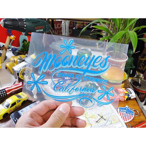 ムーンアイズ　ピンストライプステッカー　（カリフォルニア/ブルー）　アメリカン雑貨 アメリカ雑貨　車...