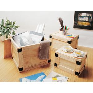 アメリカン レトロ 輸出用木箱 -Bタイプうす茶 Mサイズ アメリカ雑貨