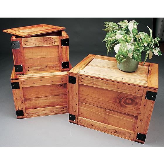 輸出用木箱 -Aタイプ-うす茶 Lサイズ アメリカ雑貨 アメリカン雑貨 MADE IN JAPAN ...