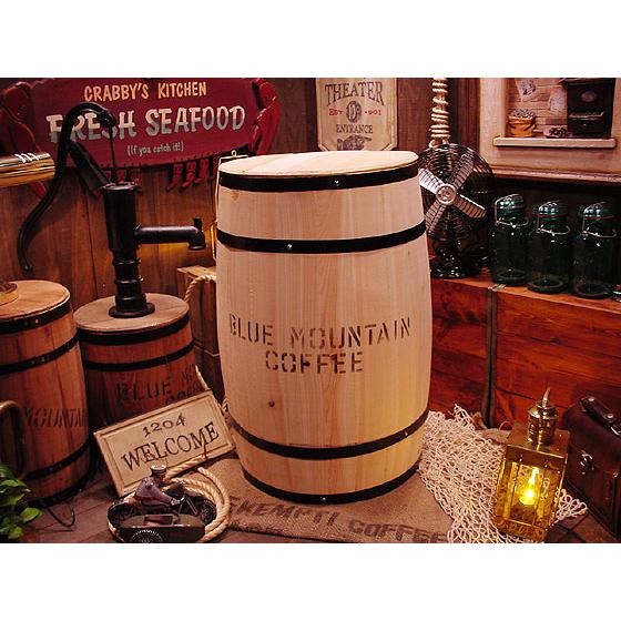 【即納】【在庫あり】　コーヒー木樽　（ボスだる）　無色　アメリカ雑貨　アメリカン雑貨　ゴミ箱　カント...