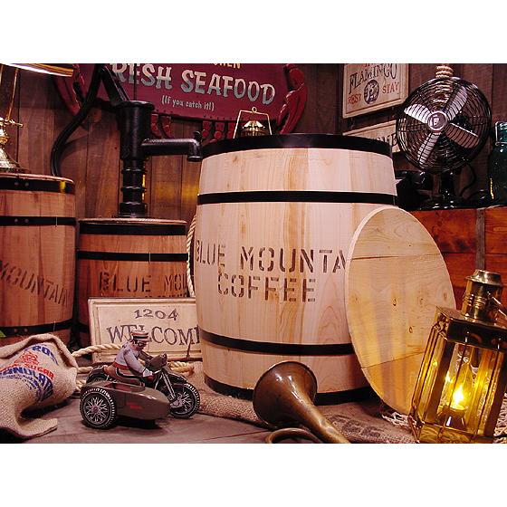 コーヒー木樽　（大だる）　無色　アメリカ雑貨　アメリカン雑貨　おしゃれ　ゴミ箱　カントリー雑貨　ナチ...