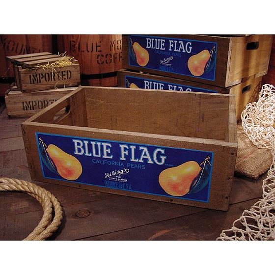 ★稀少な絶盤品★ クレートラベルボックス　Sサイズ　（洋なし） アメリカ雑貨 アメリカン雑貨 おしゃ...