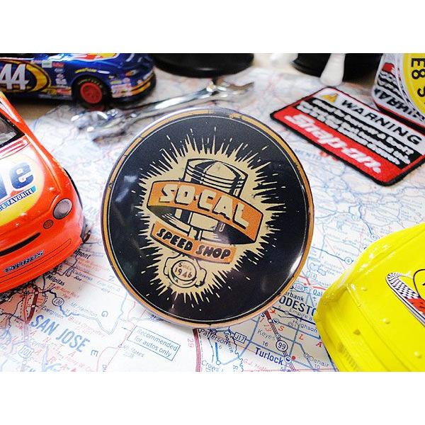 アメ車好きのためのモーター系缶バッジ　（SO CALスピードショップ）　アメリカン雑貨 アメリカ雑貨...