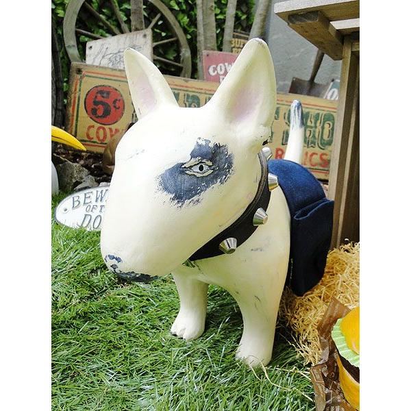 ブルテリア　ウッドオブジェ　（パパブルテリア）　アメリカ雑貨　アメリカン雑貨