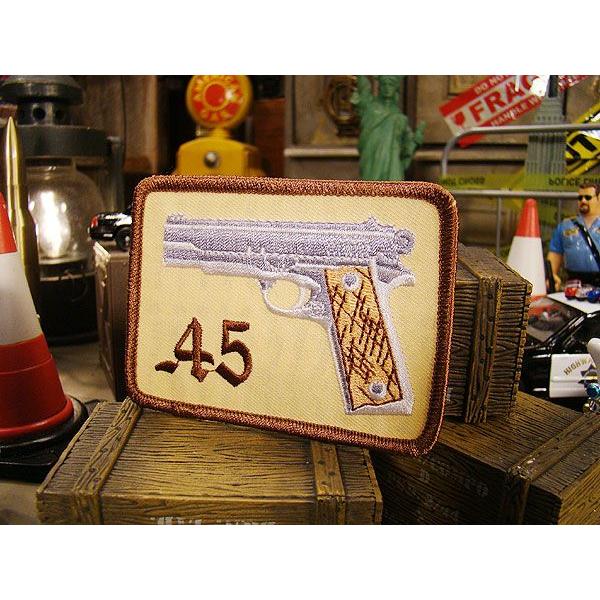 ガンワッペン　（コルト45）　アメリカ雑貨　アメリカン雑貨　アメリカ　アルファベット　ロゴ　ミリタリ...