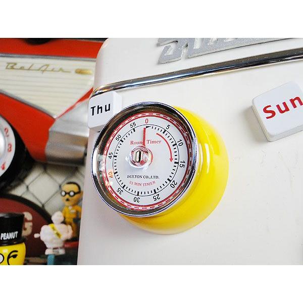 ダルトン　キッチンタイマー　（背面マグネット仕様）　イエロー　■　アメリカン雑貨　アメリカ雑貨　DU...