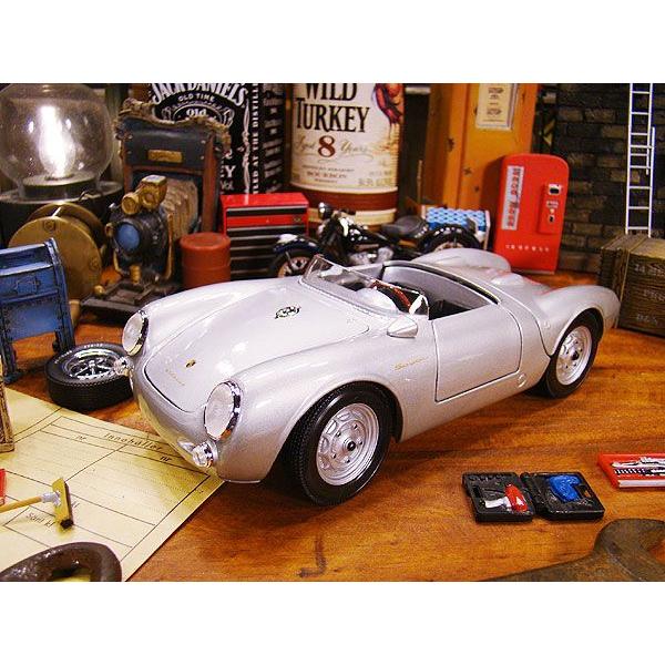 ポルシェ550Aスパイダー　ダイキャストミニカー 1/18スケール アメリカン雑貨 アメリカ雑貨