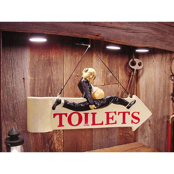 トイレはこちら！ボード アメリカ雑貨 アメリカン雑貨 壁掛け 人気 インテリア 爆買