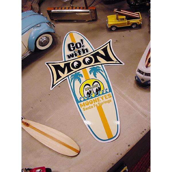 ムーンアイズ　サーフボードステッカー アメリカ雑貨 アメリカン雑貨 車 シール ブランド 鞄 トラン...