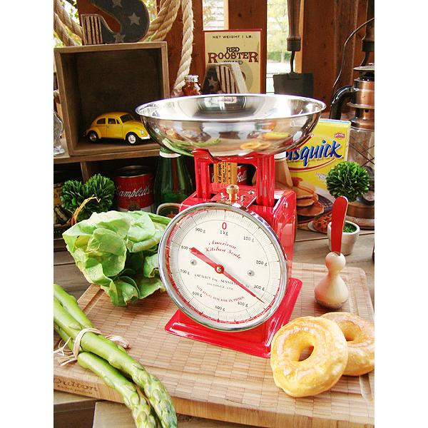 ダルトン　アメリカンキッチンスケール　（レッド）　■　アメリカン雑貨　アメリカ雑貨　DULTON
