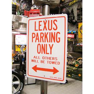 パーキングサインボード　（レクサス）　アメリカ雑貨　アメリカン雑貨　インテリアな部屋　壁掛け　看板　ギフト　輸入　ブランド