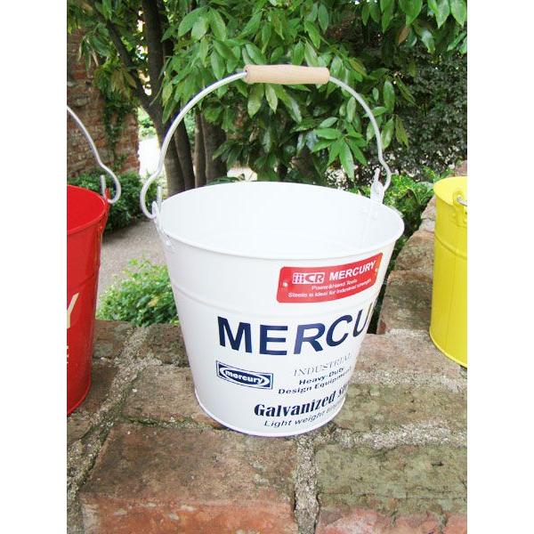 マーキュリーバケツ　（ホワイト）　■　アメリカン雑貨　アメリカ雑貨　MERCURY　おしゃれ　人気　...