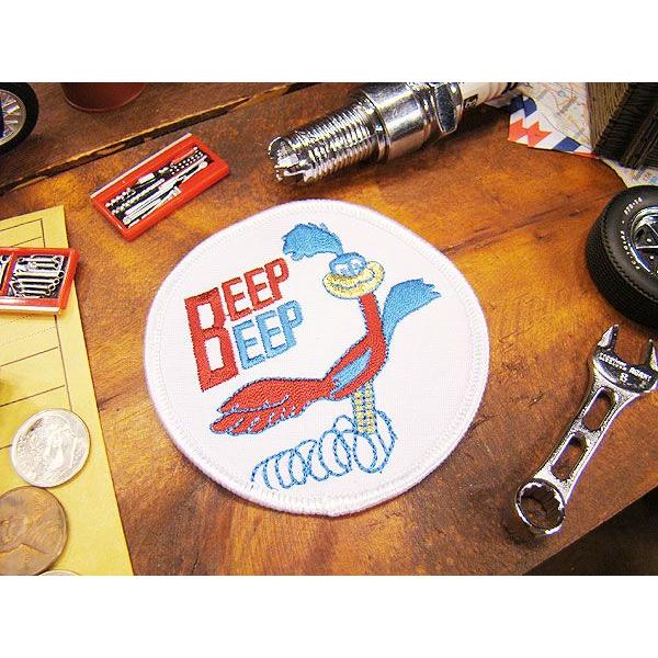 ランニングロードランナー　ワッペン アメリカ雑貨 アメリカン雑貨 アルファベット 車 エンブレム キ...