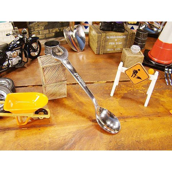 働く男のスコップスプーン　（スパナスプーン）　アメリカ雑貨　アメリカン雑貨　おもしろグッズ　おもしろ...