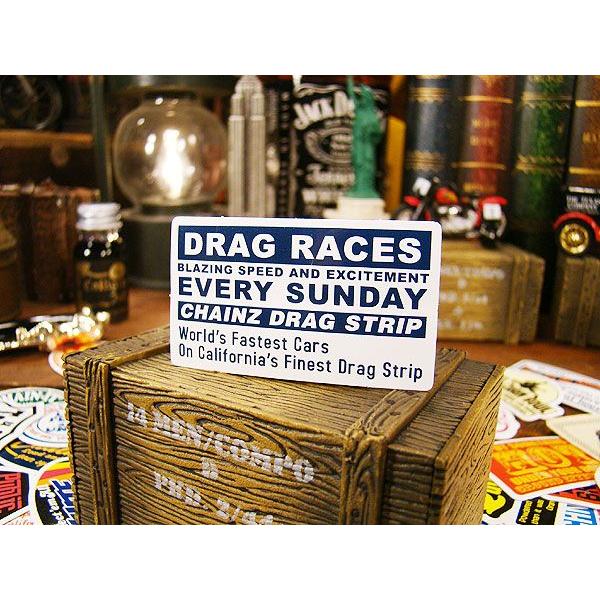 アメリカン　アドバタイジング　ステッカー　Sサイズ　（No.49/DRAG RACE）　アメリカン雑...