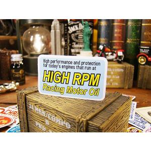 アメリカン　アドバタイジング　ステッカー　Sサイズ　（No.19/HIGH RPM）　アメリカン雑貨　アメリカ雑貨　｜candytower