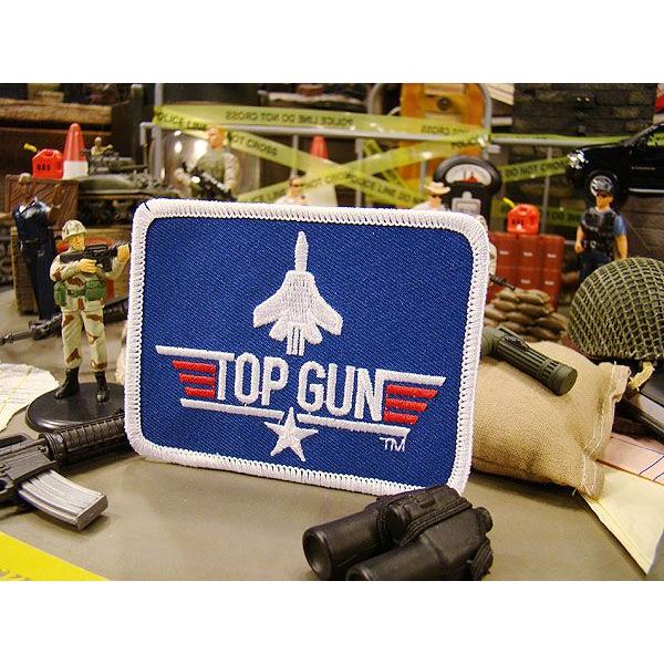 トップガン　ミリタリーワッペン　（エンブレムロゴ）　アメリカ雑貨　アメリカン雑貨　アイロン　アメリカ...