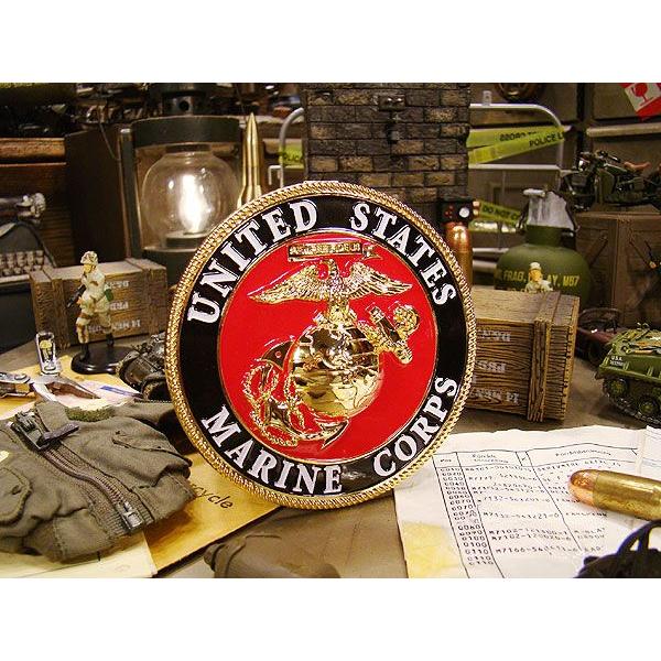 U.S.ミリタリーメダリオン　U.S.マリーン　（ラウンドタイプ）　アメリカン雑貨 アメリカ雑貨