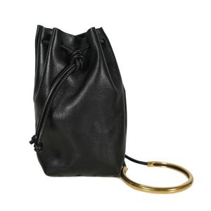 JIL SANDER METAL ジルサンダー メタル ドローストリング スモール ショルダーバッグ JIL SANDER METAL DRAWSTRING SMALL (001 / BLACK)【JSPS840152-WSS01049】｜canetshop