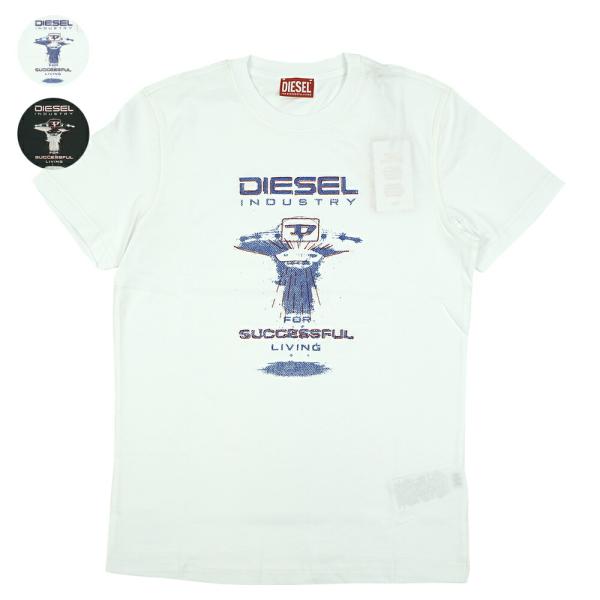 ディーゼル DIESEL Tシャツ プリントT メンズ T-DIEGOR-K69【A12497-0G...