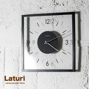 壁掛け時計 掛け時計 北欧 おしゃれ 木製 木 レトロ 静音 四角 Mauritz