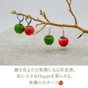 ピアス りんご フルーツ 金属アレルギー対応 ...の詳細画像2