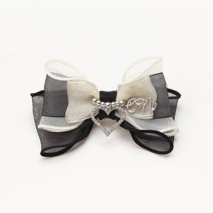 犬 アクセサリー バレッタ リボン オーガンジ...の詳細画像4