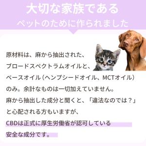CBDオイル ペット用 10ml 1.2% 猫...の詳細画像4