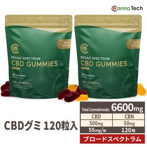 CBD グミ CBN 配合 60粒 2袋セット 6600mg CBD 6000mg CBN 600mg ( CBD 50mg CBN 5mg /粒 )or CBD 6000mg ( CBD 50mg /粒) ブロードスペクトラム cbdグミ