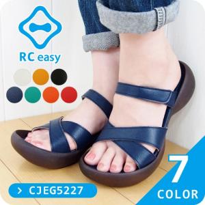 【CM×】リゲッタ カヌー サンダル / CJEG5227 / レディース / RegettaCanoe RC easy / フロントクロス エッグヒール / コンフォート / 日本製 / 正規取扱店