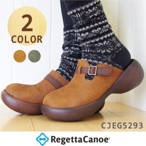 【CM×】リゲッタ カヌー サボ サンダル CJEG5293 秋冬 レディース ボアインソール エッグヒール サボ 5cmヒール RegettaCanoe 日本製 正規取扱店