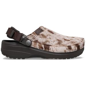 crocs クロックス 国内正規品 214047 ユニセックス メンズ レディース サンダル クロッグ Classic Crafted Pony Hair Clog Espresso ベージュ 茶色