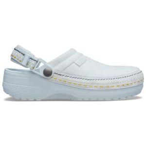 crocs クロックス 国内正規品 214048 ユニセックス メンズ レディース サンダル Cs Crafted Vegan Suede Stitch Sky Ice サボ 水色 ブルー